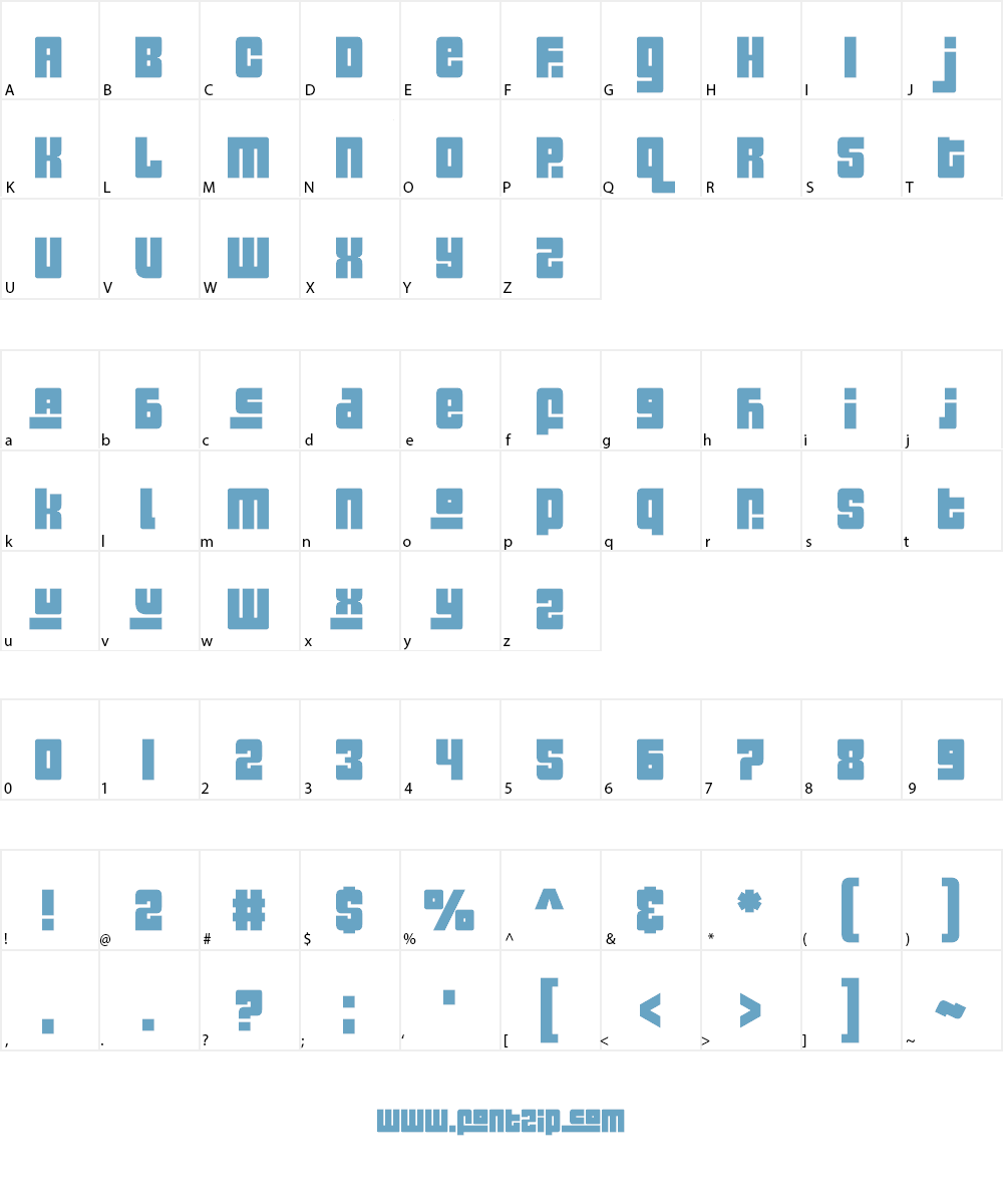 Pinch My Ride Font Character